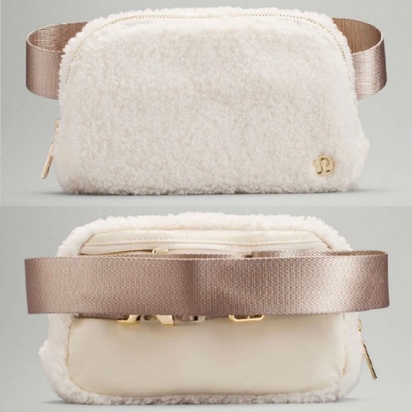 lululemon athletica Handbags - Lululemon Everywhere Fleece Belt Bag / Natural Ivory